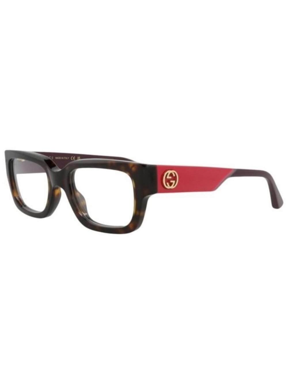 New Gucci Womens Square/Rectangle Havana Violet Transparent Fashion Designer Eye